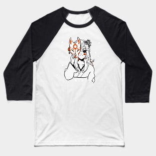 Kitsune Girl Baseball T-Shirt